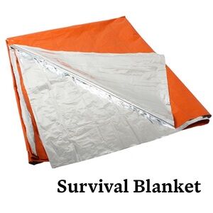 ROTHCO Polarshield Orange/Silver Reversible Survival Blanket